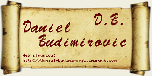 Daniel Budimirović vizit kartica
